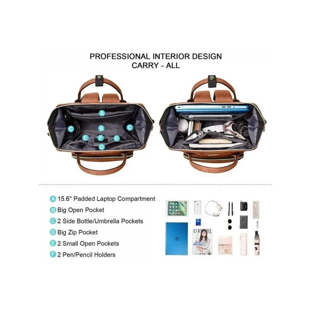 Lovevook Laptop Backpack Carry-all Carry-on, School, Travel, Work, 15.6